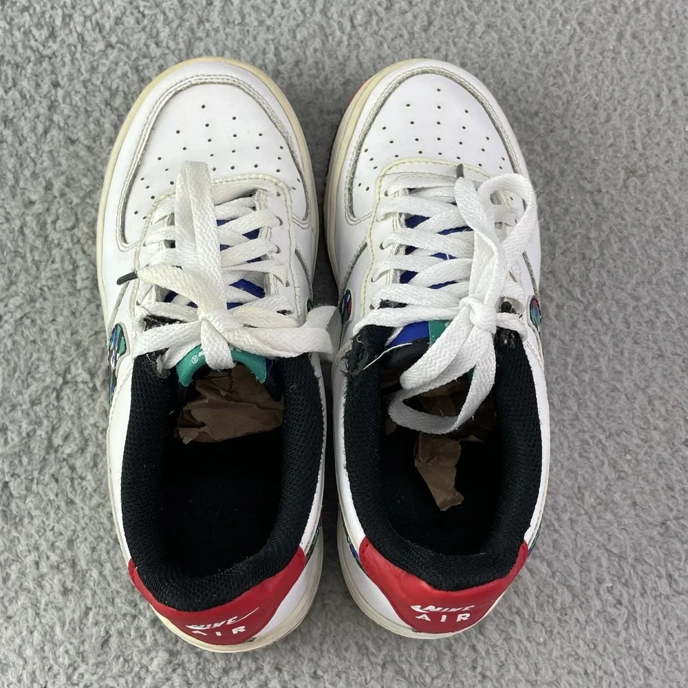 Nike Air Force 1 Crayon Youth 4.5 White Leather Sportswear Basketball Retro